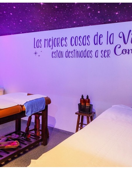 Masaje en pareja aceite de cacao lunes a domingo